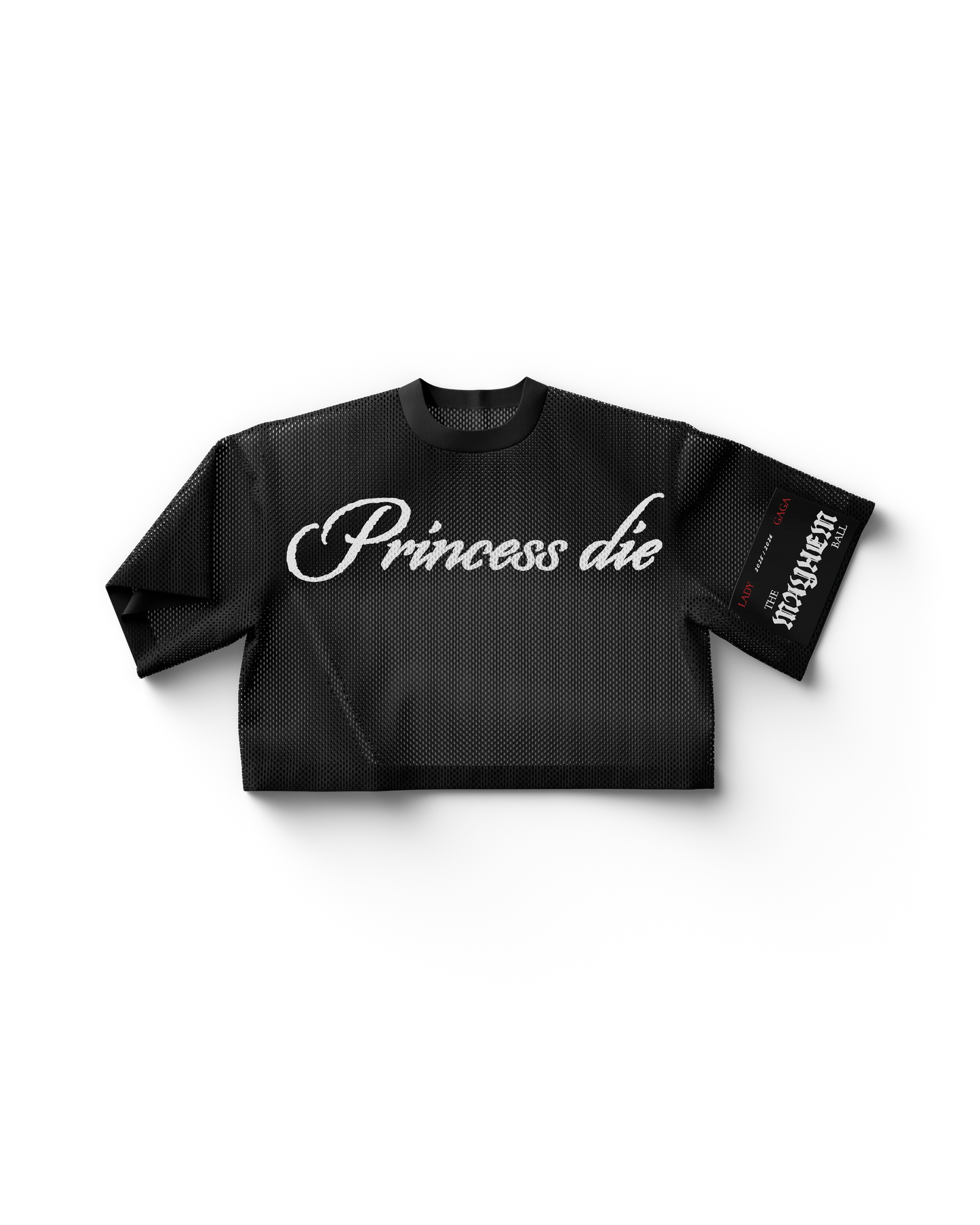 Princess Die Cropped Jersey | Lady Gaga Mayhem Ball Vintage-Inspired Top