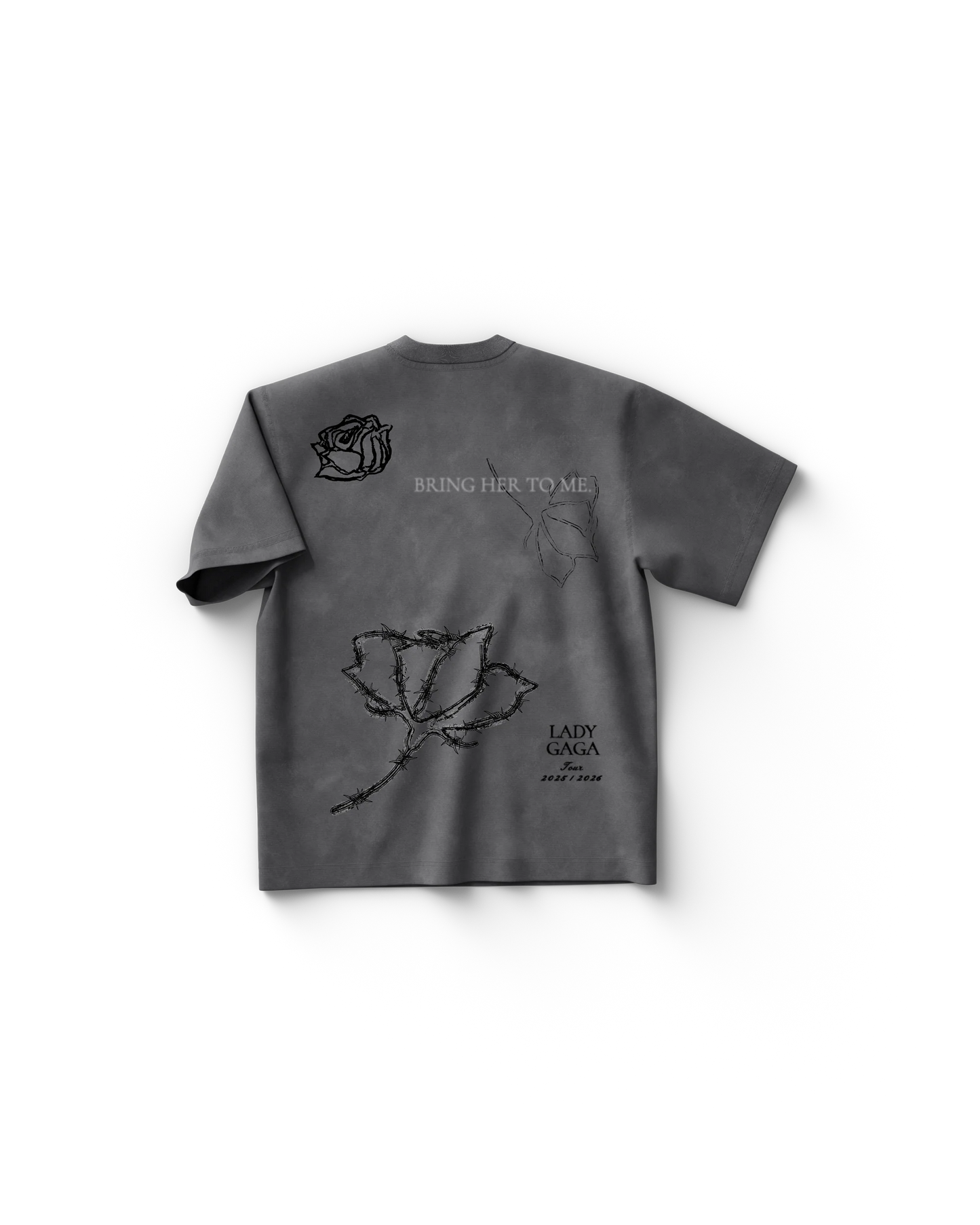 Lady Gaga Roses T-Shirt – Mayhem Ball Floral Graphic Tee