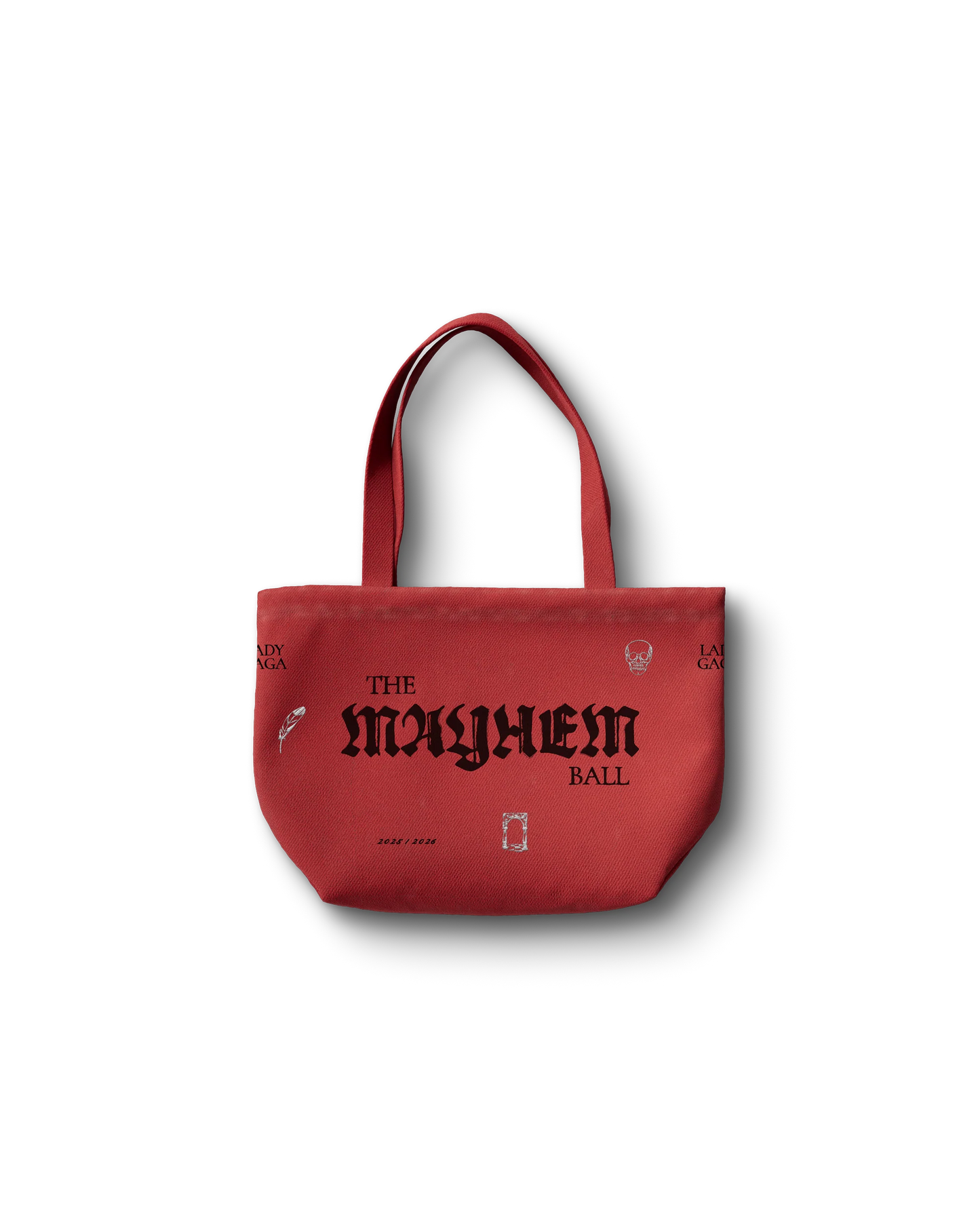 Red Opera Haus Tote | Lady Gaga Bold Canvas Tote Bag