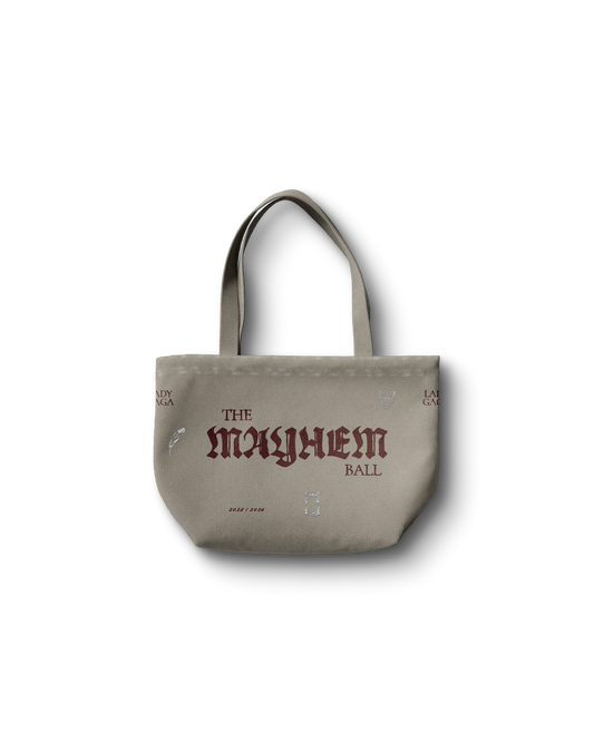 Tan Opera Haus Tote | Lady Gaga Signature Canvas Tote Bag