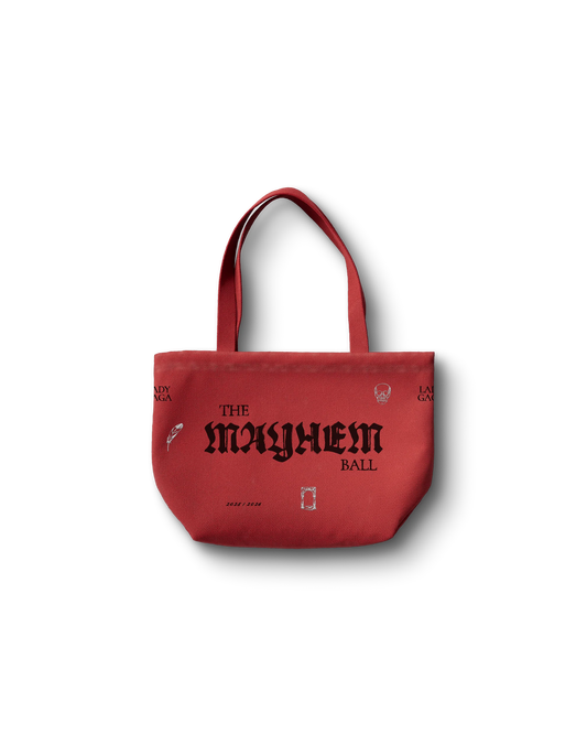 Red Opera Haus Tote | Lady Gaga Bold Canvas Tote Bag