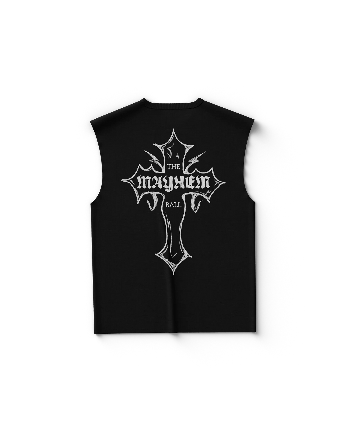 MAYHEM Cross Cutoff | Lady Gaga Graphic Sleeveless Tee