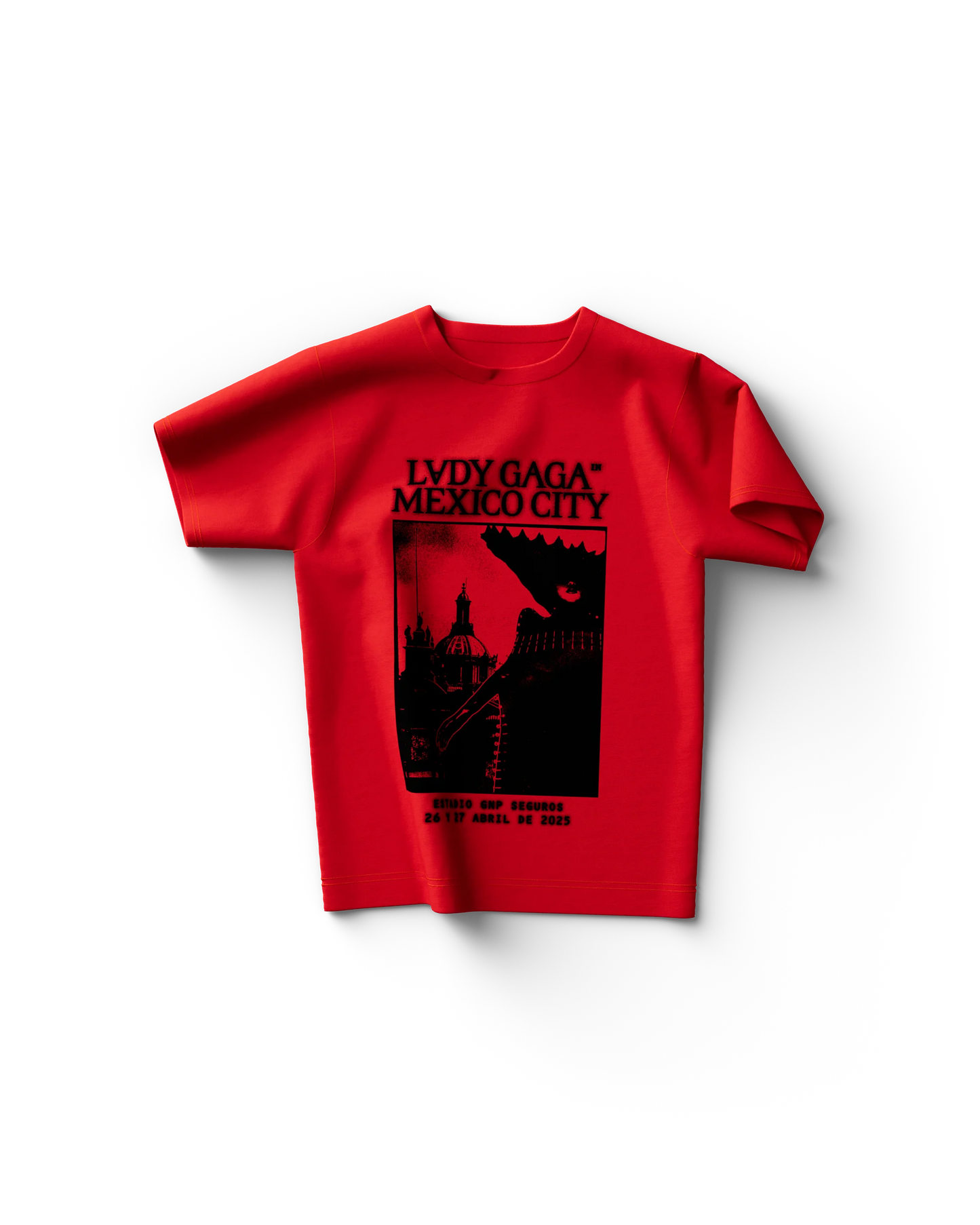 Red CDMX T-Shirt – Lady Gaga Mexico City Tour Graphic Tee